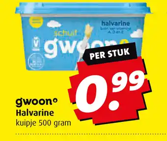 Boni gwoon Halvarine 500 gram aanbieding