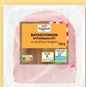 Rewe DE REWE Regional Backschinken aanbieding