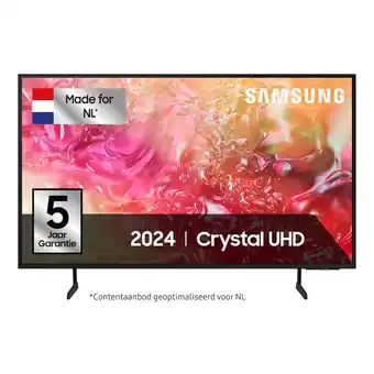 Expert Samsung Crystal UHD UE75DU7170 (2024) UHD TV Zwart aanbieding