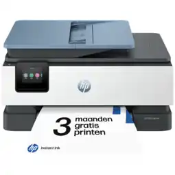 MediaMarkt HP Officejet Pro 8135e - Instant Ink Printen Kopiëren En Scannen Inkt All-in-one-printer Zwart & Grijs aanbieding