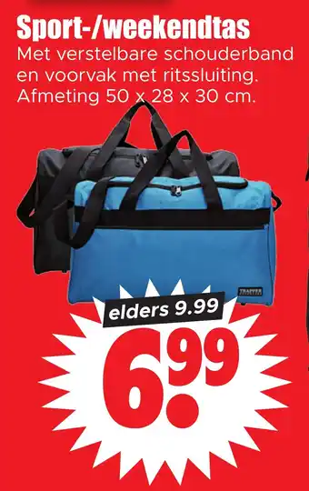 Dirk Sport weekendtas 50X28X30CM aanbieding