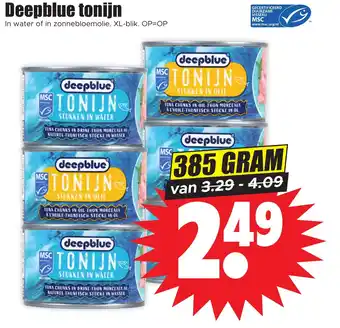 Dirk Deepblue tonijn 385 GRAM aanbieding