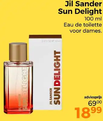 Trekpleister Jil Sander Sun Delight 100ml aanbieding