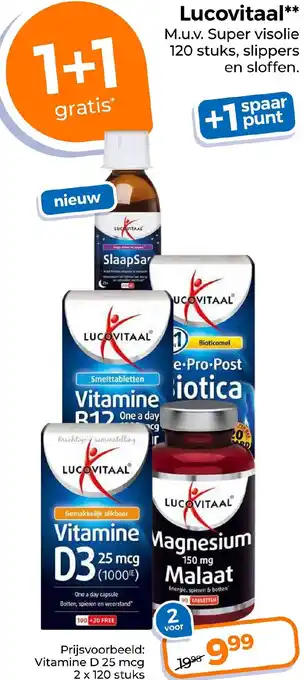 Trekpleister Lucovitaal Vitamine D 25 mcg aanbieding