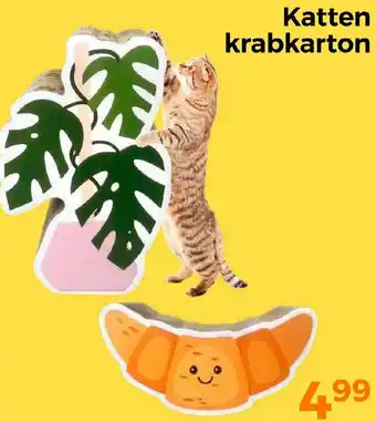 Trekpleister Katten krabkarton aanbieding