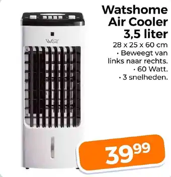 Trekpleister Watshome Air Cooler 3,5 liter aanbieding