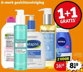 Kruidvat A-merk gezichtsreiniging aanbieding