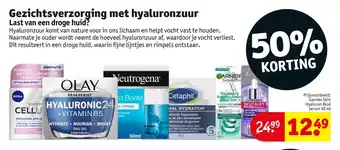 Kruidvat Gezichtsverzorging met hyaluronzuur aanbieding