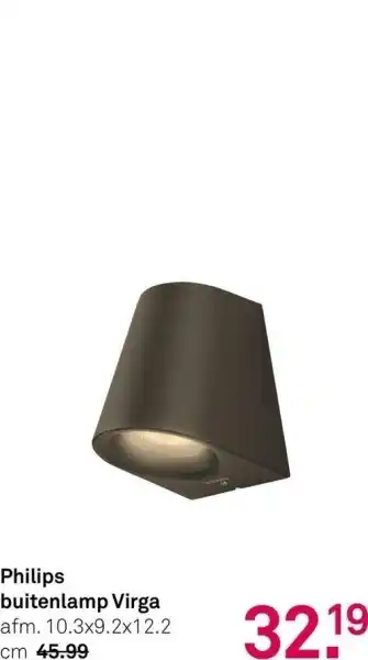 Karwei Philips buitenlamp virga 10.3x9.2x12.2 aanbieding