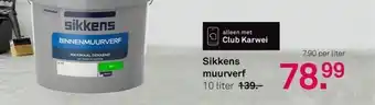 Karwei Sikkens muurverf 10 liter aanbieding