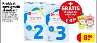 Kruidvat Kruidvat opvolgmelk standaard aanbieding