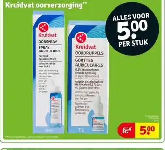 Kruidvat Kruidvat oorverzorging aanbieding