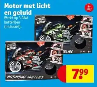 Kruidvat Motor met licht en geluid aanbieding