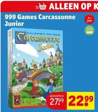 Kruidvat 999 Games Carcassonne Junior aanbieding