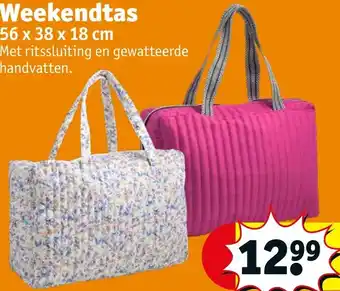 Kruidvat Weekendtas 56 x 38 x 18 cm aanbieding