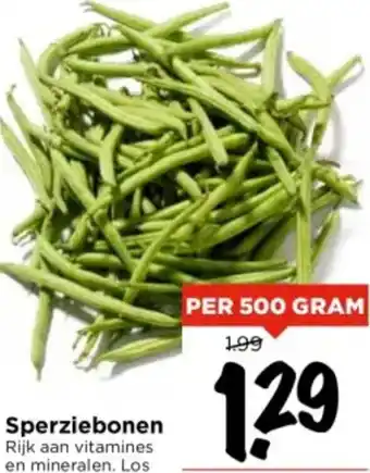 Vomar Voordeelmarkt Sperziebonen 500g aanbieding