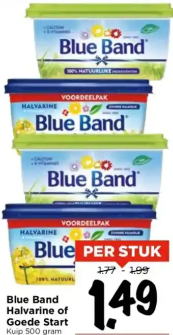 Vomar Voordeelmarkt Blue Band Halvarine of Goede Start 500g aanbieding