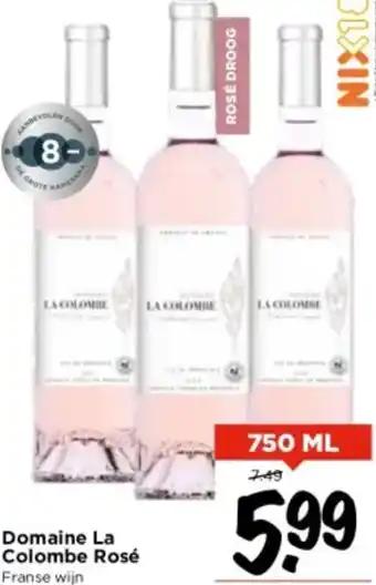 Vomar Voordeelmarkt Domaine La Colombe Rosé 750ml aanbieding