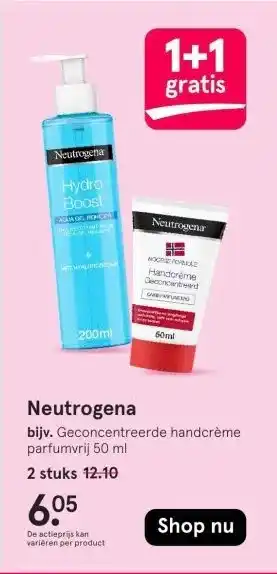 Etos Neutrogena aanbieding