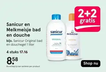 Etos Sanicur en Melkmeisje bad en douche aanbieding