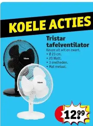 Kruidvat Tristar tafelventilator aanbieding