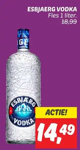 Dekamarkt ESBJAERG VODKA 1L aanbieding