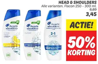 Dekamarkt HEAD & SHOULDERS 250-300ml aanbieding