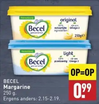 ALDI BECEL Margarine 250 g. aanbieding