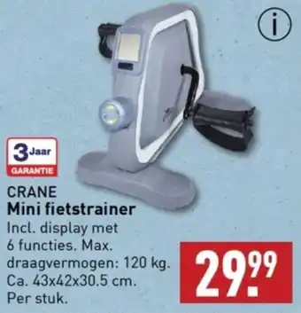 ALDI CRANE Mini fietstrainer 43 x 42 x 30.5 cm aanbieding