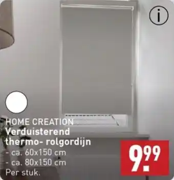 ALDI HOME CREATION Verduisterend thermo- rolgordijn aanbieding