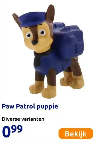 Action Paw Patrol puppie aanbieding