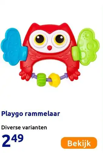 Action Playgo rammelaar aanbieding