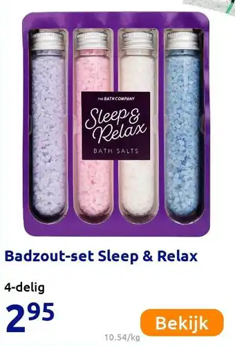 Action Badzout-set Sleep & Relax aanbieding