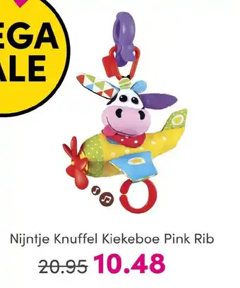 Baby & Tiener Nijntje Knuffel Kiekeboe Pink Rib aanbieding