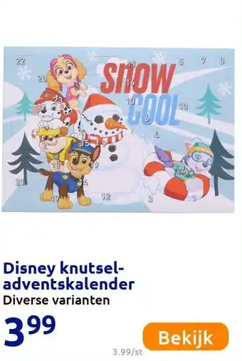 Action Disney knutsel-adventskalender aanbieding