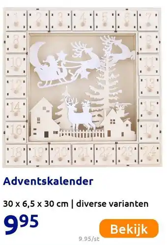 Action Adventskalender aanbieding