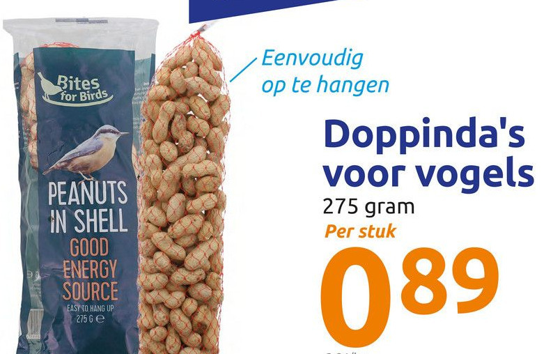 Alle soorten Pinda's en Zonnepitten voor Tuinvogels