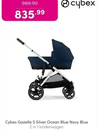 Baby & Tiener Cybex Gazelle S Silver Ocean Blue Navy Blue aanbieding