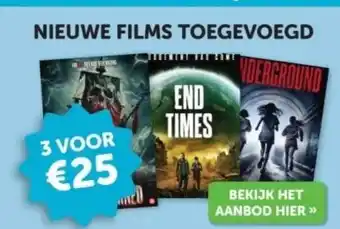 Boekenvoordeel NIEUWE FILMS TOEGEVOEGD aanbieding