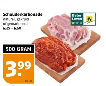 Poiesz Schouderkarbonade 500 gram aanbieding