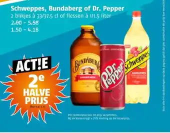 Poiesz Schweppes, Bundaberg of Dr. Pepper aanbieding