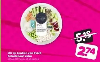 PLUS Uit de keuken van PLUS Saladebowl zalm aanbieding