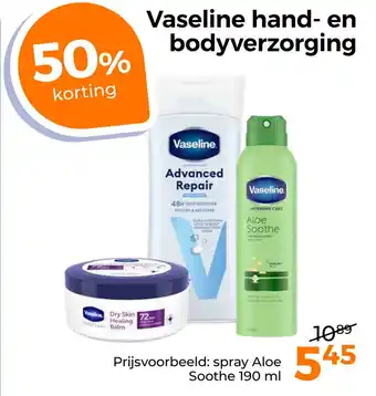 Trekpleister Vaseline hand- en bodyverzorging aanbieding