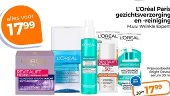 Trekpleister L'Oréal Paris gezichtsverzorging en -reiniging aanbieding