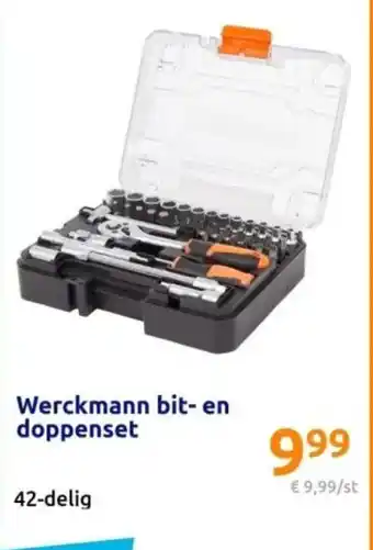 Action Werckmann bit en doppenset aanbieding