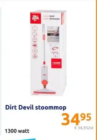 Action Dirt Devil stoommop 1300 watt aanbieding