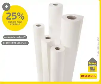 Praxis op glasvliesbehang aanbieding