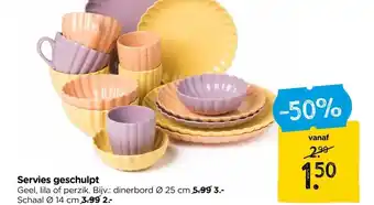 Xenos Servies geschulpt aanbieding