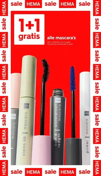 HEMA alle mascara's aanbieding