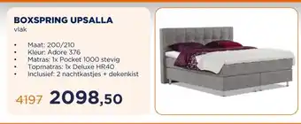 TotaalBED BOXSPRING UPSALLA aanbieding